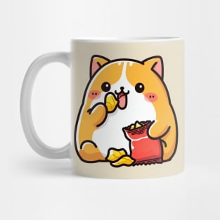 Potato chips cat Mug